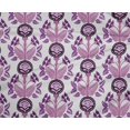 thumbnail image 5 of oneOone Polyester Spandex Dusty Purple Fabric Leaves & Clover Quilting Supplies Print Sewing Fabric By The Yard 56 Inch Wide, 5 of 6