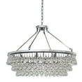 thumbnail image 2 of USUT Celeste 10-light Glass and Crystal Chandelier - 32in Diameter - Chrome, 2 of 3