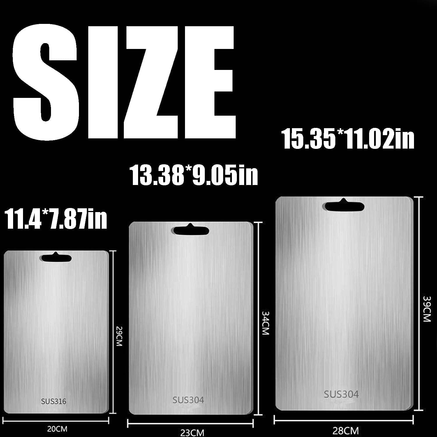 Katuchef Titanium Cutting Boards For Kitchen,Titachef Cutting Board, Katu Chef Cutting Board,100% Pure Durable Knife-Friendly Cutting Boards Durable Double Sided Easy To Clean