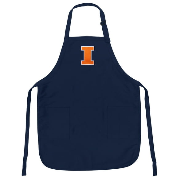 Illinois Illini Apron Grilling Barbecue Or Kitchen OFFICIAL University of Illinois Mens Aprons or Womens Aprons Famous Broad Bay Quality