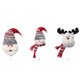 thumbnail image 4 of Inteprter Hogar Navidad cortina hebilla Tieback dibujos animados Santa Claus muñeco de nieve ventana decoración Navidad cortina abrazadera escaparate Kits de decoración para fiestas Papá Noel Inteprter HA070235-01B, 4 of 6