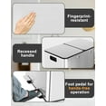thumbnail image 4 of 60L/16 Gal Kitchen Trash Can with Separate Lids,2×8 Gal Pedal Trash Bin with Removable Basket,Stainless Steel Garbage Can for Kitchen Office Restaurant, 4 of 7