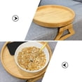 thumbnail image 3 of FENGGUIQU Wooden Couch Armrest Table, Multi-Functional Snack Tray for Sofa, 1 Pack, 3 of 8