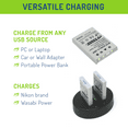 thumbnail image 6 of Wasabi Power Battery (2-Pack) and Dual Charger for Nikon EN-EL5, 6 of 7