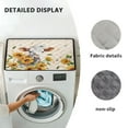 thumbnail image 6 of ZIATUBLES Washer and Dryer Top Protcetor Mat Water Resistant Washing Machine Top Dust Cover Pad for Laundry Room Kitchen Home Decor Accessories, 24 x 19.7 Inch, Cow Daisy Sunflower, 6 of 7