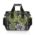 thumbnail image 7 of FORMRS Insulated Cooler Bag 24 Cans Capacity Soft Leakproof Lunch Box with Side Pockets, Gray Floral, 7 of 7