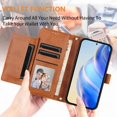 thumbnail image 5 of FOXDOCK Funda Tipo Cartera para Xiaomi Poco F8 Ultra Cuero PU con Cremallera y Correa de Muñeca, Ranuras para Tarjetas, Soporte Plegable, Cierre Magnético, 5 of 5