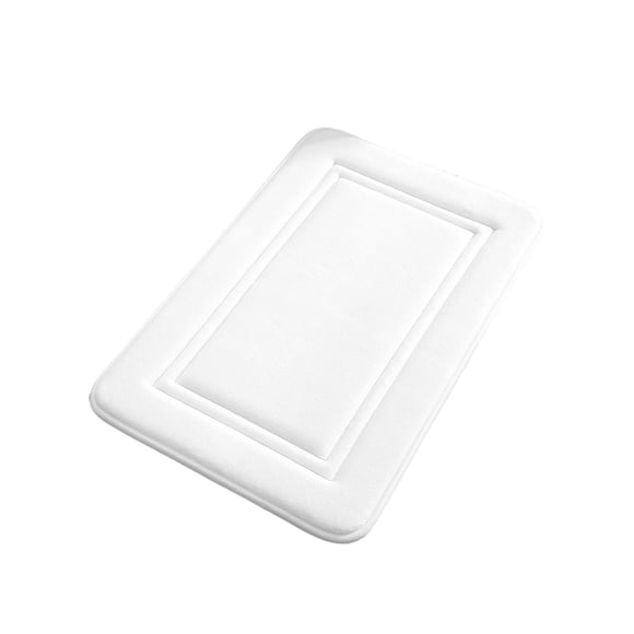 Naiovety Alfombrilla antideslizante para el hogar, oficina, Hotel, sala de estar, baño, cocina, absorbente de agua, alfombrillas rectangulares Juegos de accesorios de baño Blanco,Tipo 2 40x60cm
