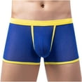 thumbnail image 2 of IROINNID Men's Boxer Underpants Gold Dot Mesh Striped Breathable Hip Solid Color Underwear, 2 of 7