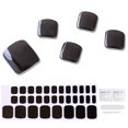 thumbnail image 1 of Toenail stickers nail decoration semi-cured gel nail stickers toe nails manicure stickers solid color-black, 1 of 4