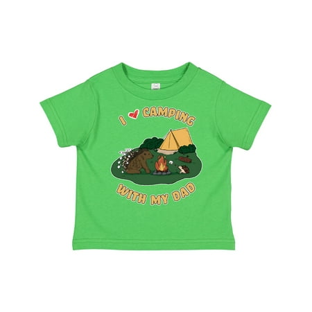 

Inktastic I Heart Camping with My Dad with Hedgehog and Porcupine Gift Toddler Boy or Toddler Girl T-Shirt