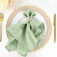 thumbnail image 2 of Balsa Circle 50 Pieces 20" Sage Green Polyester Napkins Wedding Kitchen, 2 of 8