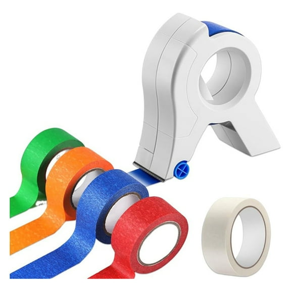 Masking Paint Tape Applicator, Portable Masking Paint Tape Dispenser Cutter Tightly Seals Tape to Various Surfaces