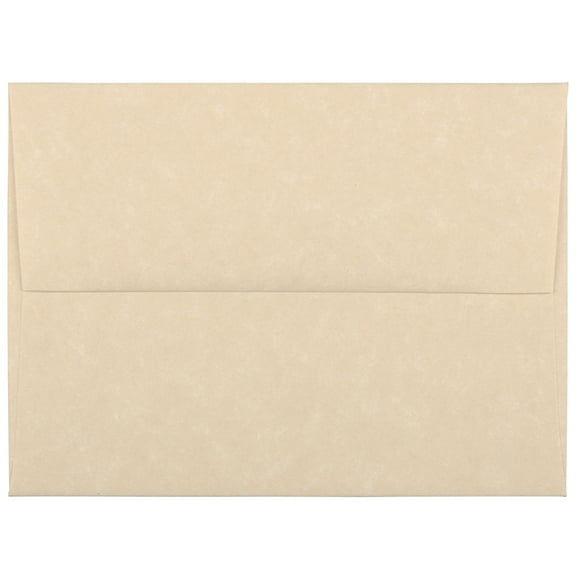 JAM Paper A2 Envelopes, 4 3/8 x 5 3/4, Brown Parchment, 25/Pack