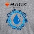 thumbnail image 3 of CafePress - Magic Blue Mana Symbol T Shirt - Mens Tri-blend T-Shirt, 3 of 4