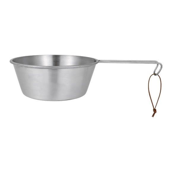 Tazón de camping, olla para ramen, de acero inoxidable, 2L, utensilio portátil , para cocinar, ideal para senderismo, barbacoa, pesca y