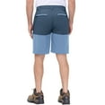 thumbnail image 3 of Pdbokew 6-Zipper Pocket Men's Hiking Shorts - Quick-Dry & Durable Outdoor Climbing Shorts with Contrast Color Design Darkblue L, 3 of 8