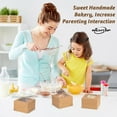 thumbnail image 5 of RICHTOP 40 Pcs Brown Cookie Boxes with Window, 4x4x2.5 inch Bakery Boxes for Cakes, Dessert, 5 of 9