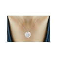 thumbnail image 3 of JewelersClub Accent White Diamond Initial Letter Pendant for Women | Customizable .925 Sterling Silver U Alphabet Monogram Necklaces for Girls |Capital Letters | Personalized Jewelry Gift for Her, 3 of 4