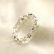 thumbnail image 2 of Anillo de circonita con forma de estrella pequeña y fresca, anillo ajustable con apertura de estrella de cinco puntas y diamante liso, 2 of 5