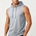 thumbnail image 7 of Stamzod Sleeveless Hoodies for Men Summer Casual Muscle Fit Hooded Sweat Shirt Oversized Workout Hoodie Gym Clothes for Men Gray XXL, 7 of 7