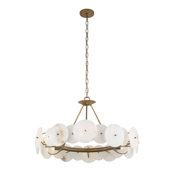 370C06HG Varaluz Lighting Cosmos - 6 Light Chandelier In Industrial Style-17.75 Inches Tall and 30 Inches Wide     -Traditional Installation