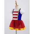 thumbnail image 3 of MSemis Kids Girls Ballet Dance Leotard Dress Ringmaster Cosplay Costume Mesh Tutu Skirt Red 16, 3 of 8