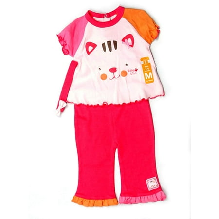 Bon Bebe Baby Girls 3Pc Set Size 3-6Mos