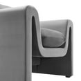 thumbnail image 6 of Armchair Accent Chair, Grey Gray, Velvet, Living Kitchen Cafe Bistro Hospitality Restaurant, Modern Contemporary Boutique HB34901, 6 of 9