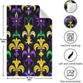 thumbnail image 3 of Coolnut Mardi Gras Lily Kitchen Dish Towel Set 4Pcs,Dishcloths Sets Fast Drying Kitchen Towels Tea Towels Gift Set for Drying Cleaning Cooking Baking391 Wash cloth, 3 of 7