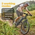thumbnail image 4 of AOVOPRO BK520 Adult Electric Bicycles, 350W 26" Electric Mountain Bicycle, 48V Battery, 22Mph Electric Mountain Bike, Adjustable 7 Speed E-Bikes for Adults UL2849, 4 of 10