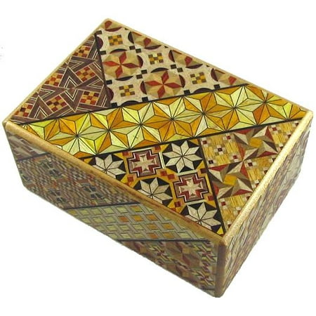 Open Japanese Puzzle Box - 4 Sun 9 Steps Piggy Bank Japanese Puzzle Box