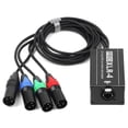 thumbnail image 1 of RJ45 to 4 Channel XLR Audio 3 Pin DMX Splitter for Snake Cable Network Extension for Stage or Studio, 1 of 5