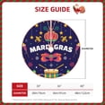 thumbnail image 2 of Fuzoiu Happy Mardi Gras Print Christmas Tree Skirt,Xmas Christmas Decorations,Xmas Tree Mat for Farmhouse Holiday New Years Home Party Decor Tree Rugs-30", 2 of 6