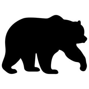 8x10 bear style 3 stencil made from 4 ply matboard walmartcom
