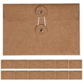 thumbnail image 1 of Shisuyan 20pcs Vintage Kraft Paper Envelopes With String Closure For Office Organization Document Storage Greeting Cards Kraft Paper Envelope Storage Bag, 1 of 9