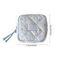 thumbnail image 3 of Dongrere Cherry Plaid Cosmetic Bag, Portable Zipper Makeup Pouch, Mini Storage Purse for Travel Work Use, Blue, 3 of 6