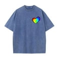 thumbnail image 4 of Yteetum Valentine's Day T Shirts for Man Oversized Crewneck Cotton Valentine Print Short Sleeves Shirts Mens Casual Round Neck Sports Washed Distressed Top Loose Fits Comfy Soft Tee Shirts, 4 of 5
