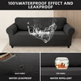 thumbnail image 5 of TOPCHANCES 100% Waterproof Sofa Cover, Machine Washable Couch Slipcover with Armrests, Non Slip Furniture Protector for Dogs, Kids, Pets (Dark Grey, For Sofa ), 5 of 12