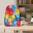 thumbnail image 5 of 16 Inch Transparent Backpack With Lightweight And Durable Design Without Pockets Transparent For Work Business Travel Sports Indianred Tie-Dye Background Vibrant Colors And Swirling, 5 of 7