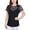 black, variant on NY Collection Womens Mesh Tunic Blouse, Black, Petite, PM