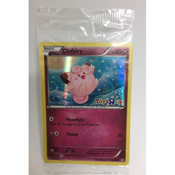 Pokemon Basic Clefairy Collectible Trading Card - Holographic Toys R Us Exclusive - Walmart.com ...
