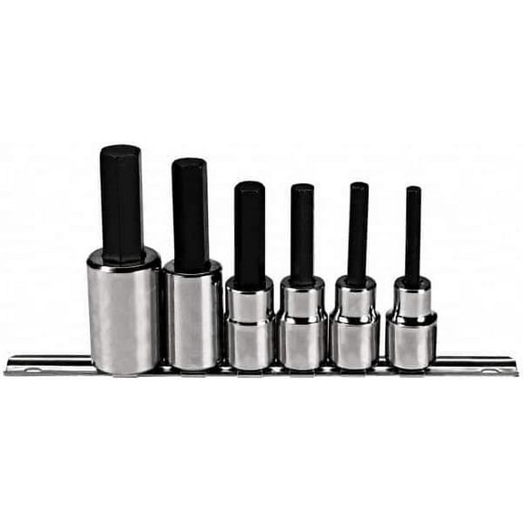 Proto 6 Piece 1/2" Drive Metric Hex Bit Socket Set 6 to 17mm Hex