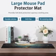 thumbnail image 3 of Desk Mat,Blue Golden Tree and Waves Extended Gaming Mouse Pad Large, 31.5"x11.8" 3D Modern Art Landscape Mouse Pad with Non-Slip Base and Stitched Edge,Computer Keyboard Mouse Mat for Home Office, 3 of 7