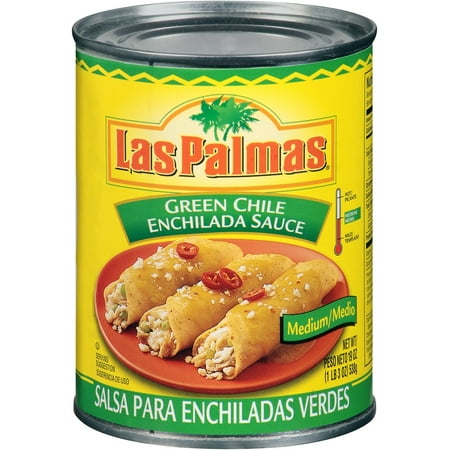 (2 Pack) Las Palmas Green Chile Enchilada Sauce, Medium, 19