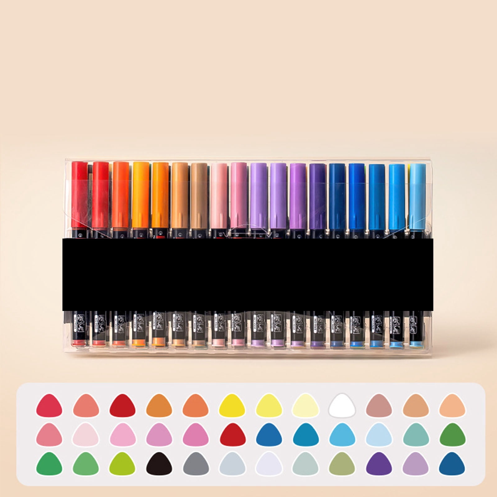 12/24/36/48 Color Acrylic Paint Pen Liquid Brush Acrylic Marker for Painting on Paper Stone Glass Canvas Ceramic