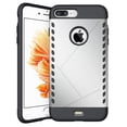 thumbnail image 1 of Nakedcellphone Case for iPhone 8 Plus / iPhone 7 Plus, Tough Rugged Anti-Shock Cover - Matte Silver, 1 of 8