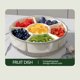 thumbnail image 5 of Six Compartments With Handle Kitchen Sealed Spice Storage Box Transparent Dry Fruit Snack Tray Large Capacity Refrigerator Fresh Box, 5 of 9