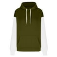 thumbnail image 6 of Under $10 Women's Sweatshirt Plus Size, Fashion Women's Casual Hooded Long Sleeve Ladies Loose Sweatshirt Tops, Olive Green XL, 6 of 7