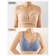 thumbnail image 3 of Bra LUCKMEEY Sin aros, Push Up, inalámbrico, cobertura total, azul, 3 of 7